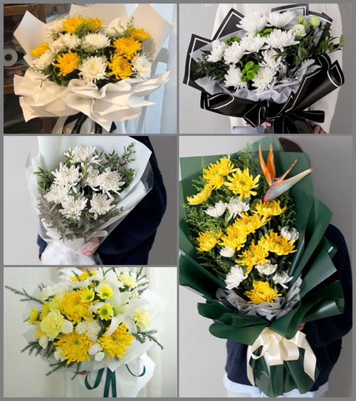 湖北孝感市安陆市棠棣镇白事花束代送